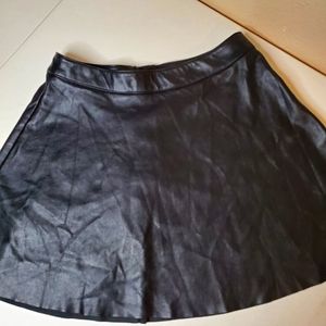 H&M Divided Faux Leather Skirt